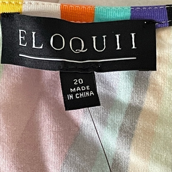 Eloquii Wrap Around Dress in Liquid Rainbow - Picture 7 of 12